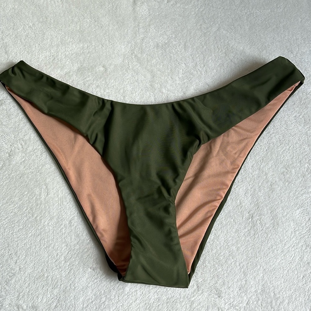 J.Crew Women’s Curved Waist Cheeky Bikini Bottoms Size Medium